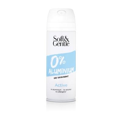 Soft&Gentle Deodorant Spray Active Aluminium Free (150ml)