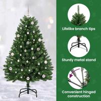 VidaXL Kunstkerstboom met 150 led groen 150 cm pvc en metaal - thumbnail