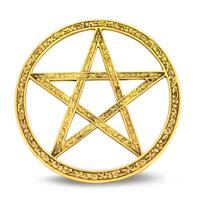 Messing Pentagram (15 cm) - thumbnail