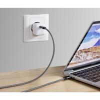 Renkforce RF-4598412 USB-kabel USB 2.0 USB-C stekker, USB-C stekker 3.00 m Zwart/wit - thumbnail