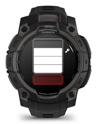 Smartwatch - GARMIN - Instinct 3 - 1,2 inch - 45 mm - AMOLED - Zwart