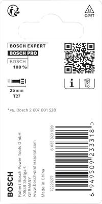 Bosch Accessories 2608522476 T-bit 2-delig T-profiel Bosch Accessories 2608522476 T-bit 2-delig T-profiel
