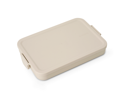Brabantia Make & Take Lunchbox plat kunststof Soft Beige Brabantia Make & Take Lunchbox plat kunststof Soft Beige