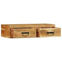 Tv-meubel wandmontage 80x30x19 cm massief acaciahout - thumbnail