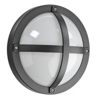 SG Solo LED wandlamp E27 grafiet rond IP65 IK10 623550 - thumbnail