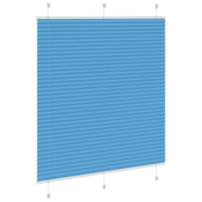 Pliss rolgordijn 115x100cm stofbreedte 114,4cm polyester blauw - thumbnail