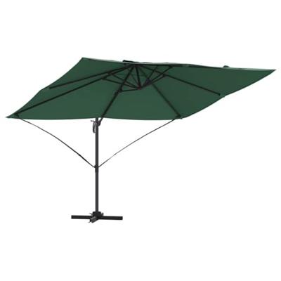 VidaXL Parasol groen 351 x 250 x 260 cm polyester en aluminium