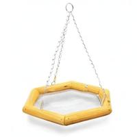 Vogelvoederschaal ø 31 cm - hout hangend - thumbnail