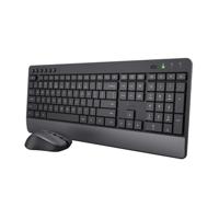 Trust Trezo toetsenbord Inclusief muis Universeel RF Draadloos QWERTY Amerikaans Engels Zwart - thumbnail