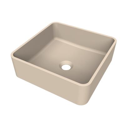 Arcqua Case Opbouw Waskom Vierkant 37x37 Mat Zand Arcqua