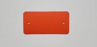 PVC labels 54x108 mm oranje 2 gaten 1000 - thumbnail
