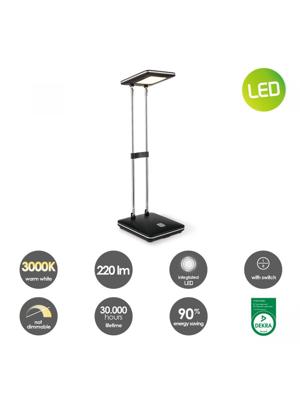 Light depot - LED bureaulamp Check - 31,5 cm - zwart - Outlet