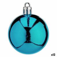 Set kerstballen Blauw Plastic 5 x 6 x 5 cm (12 Stuks) - thumbnail