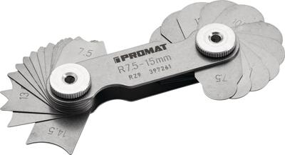 Promat/Tecwerk Radiusmal | 7,5-15 mm | aantal bladen 16 st. - 4000851416