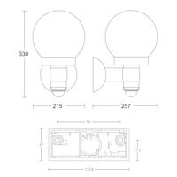 Steinel AUSSENLEUCHTE L 115 S ANT 059880 Buitenlamp met bewegingsmelder (wand) LED E27 60 W Antraciet-grijs - thumbnail