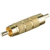 Goobay 11596 tussenstuk voor kabels RCA Geelkoper - thumbnail