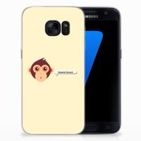 Samsung Galaxy S7 Telefoonhoesje met Naam Monkey - thumbnail