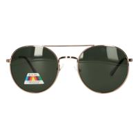 Spectrum polarized zonnebril piloot groen glas unisex - thumbnail