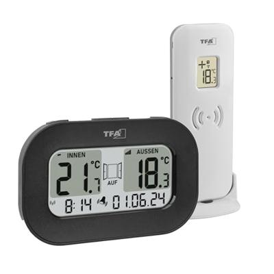 TFA Dostmann Funk-Thermometer COOL@HOME 30.3046.01 Draadloze thermometer digitaal Zwart