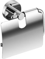 Saqu Eurotrend toiletrolhouder met klep chroom - thumbnail