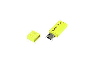 Goodram UME2-0640Y0R1 USB flash drive 64 GB USB Type-A 2.0 Geel - thumbnail