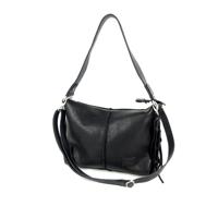 Handgemaakte stoere schoudertas met studs #03 S zwart - thumbnail