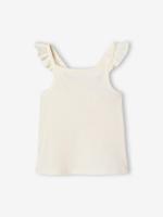 Hemdje voor meisjes met ruches. ecru - thumbnail