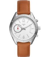 Horlogeband Fossil FTW1169 Leder Bruin 18mm - thumbnail