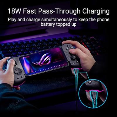 Gaming afstandsbediending Asus 90GC01D0-BGP000 Zwart Grijs - thumbnail