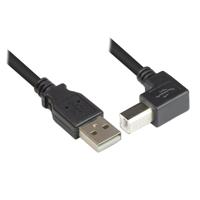 Usb2.0 Kabel A-B M/M 2M B Ang 90 - thumbnail