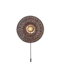 GOOD&MOJO Wandlamp 'Arizona' Bamboe, 50cm, kleur Burgundy - thumbnail