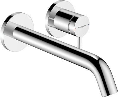 Hansgrohe Tecturis S Wastafelkraan Inbouw - mengkraan - rond - eengreeps - 22.5cm uitloop - chroom 73351000