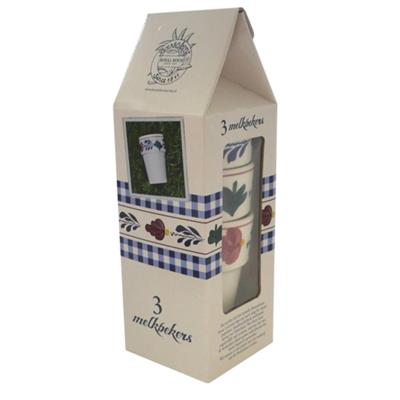 Boerenbont set van 3 melkbekers Sonja 25 cl Boerenbont set van 3 melkbekers Sonja 25 cl