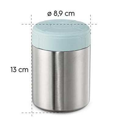 Xavax Thermosbeker Van RVS 500 Ml Soepbeker Lekvrij Pastelblauw - thumbnail
