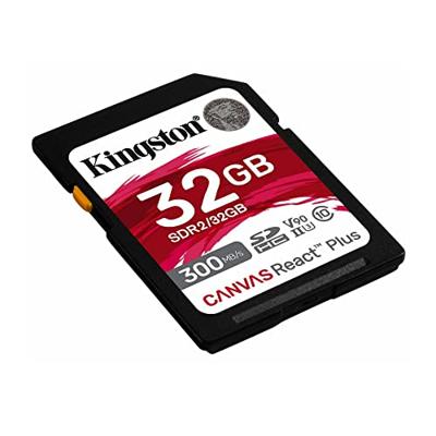 Kingston Canvas React Plus SD-kaart 32 GB Class 10 UHS-II