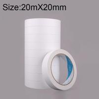 10 volumes sterke zelfklevende witte dubbelzijdige Tape grootte: 20 m x 20 mm - thumbnail