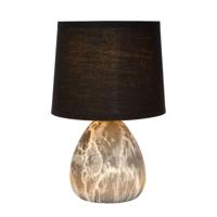 Lucide MARMO - Tafellamp - Ø 16 cm - 1xE14 - Zwart - thumbnail