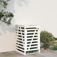 VidaXL Containerberging 84x90x128,5 cm massief grenenhout wit - thumbnail