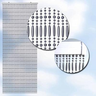 Vliegengordijn perla 90x220 cm grijs