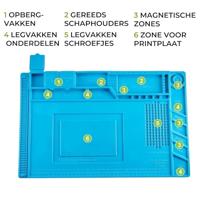 Velleman AS11 Soldeermat (l x b x h) 300 x 450 x 31.00 mm - thumbnail