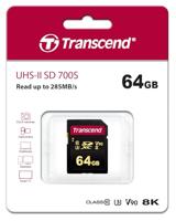 Transcend Premium 700S SDXC-kaart 64 GB Class 10, UHS-II, UHS-Class 3, v90 Video Speed Class - thumbnail