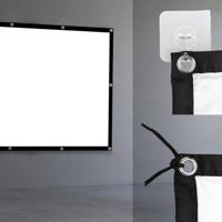 Maclean projectiescherm, 150", 330x187cm, 25mm kader 16:9, spanhaken, MC-167 - thumbnail