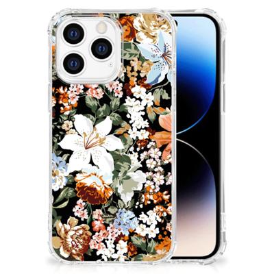 Case voor iPhone 14 Pro Dark Flowers