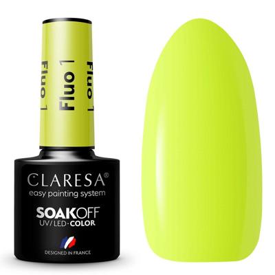 Claresa uv/led gellak 5ml fluo 1 Claresa uv/led gellak 5ml fluo 1