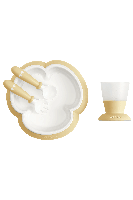 BabyBjörn Babyservies Pastelgeel - thumbnail