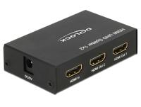 DeLOCK HDMI Ultra HD Splitter 1 x HDMI in > 2 x HDMI out 4K splitter & switches - thumbnail