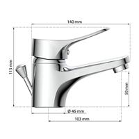 EISL wastafelmengkraan verona chroomkleurig - thumbnail