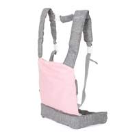 Poppen Draagzak Ergo - Melange Grijs Roze - thumbnail