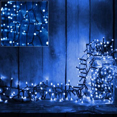 Kerstverlichting blauw 160 LED 10.5 meter