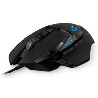Logitech Gaming G502 HERO Gaming-muis USB Optisch Zwart 11 Toetsen 25600 dpi Verlicht, Gewichtsreductie, Geïntegreerd profielgeheugen - thumbnail